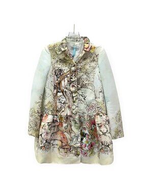 Valentino multi-color painted artwork-style jacket